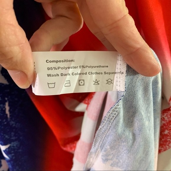 ROSEGAL American Flag Sleeveless High Low Tank Top Size 5X - Picture 10 of 11